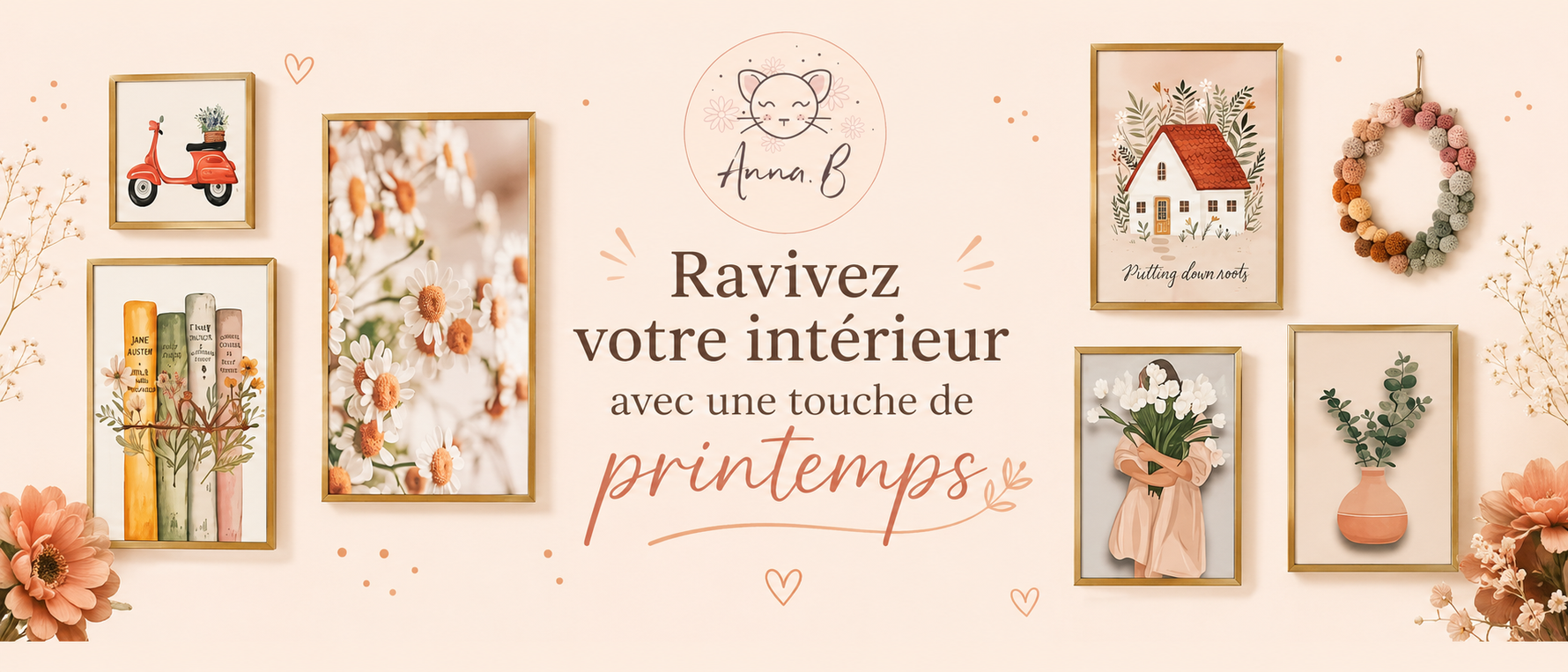 Ravivez votre intérieur avec une touche de printemps : Inspiration déco avec des cadres photo