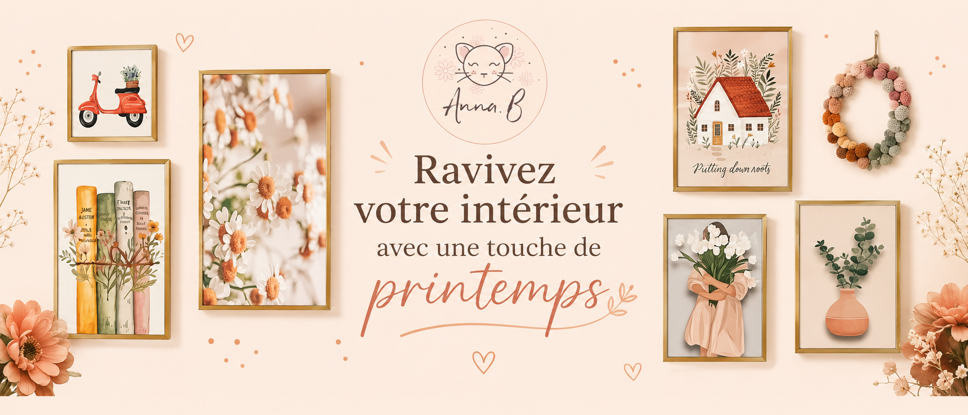 Ravivez votre intérieur avec une touche de printemps : Inspiration déco avec des cadres photo