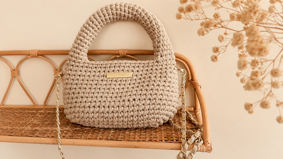 Le sac à main ANNABCROCHET (Niveau débutant/intermédiaire)