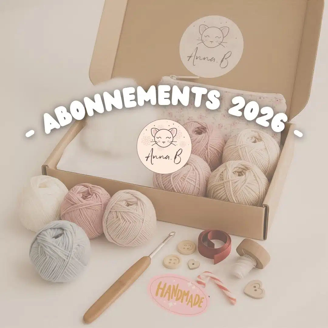 Abonnement Annuel Box Crochet 2026 – 12 box exclusives AnnaB