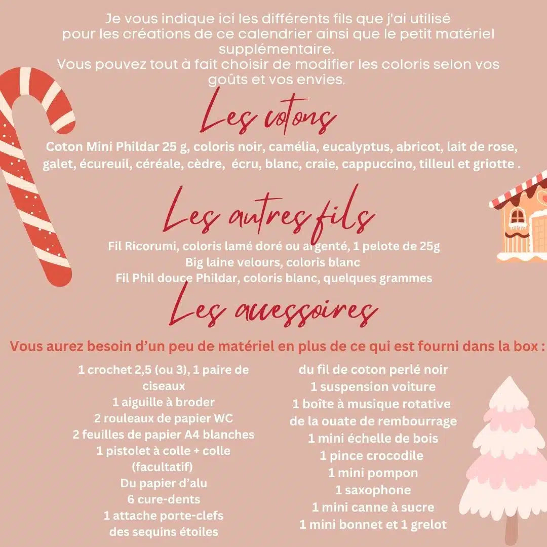 Calendrier de l'avent pochon 2024
