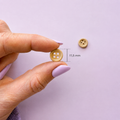 Paire de bouton en bois