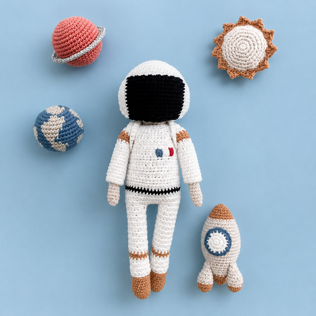Patron des aventures de Charly dans l'espace