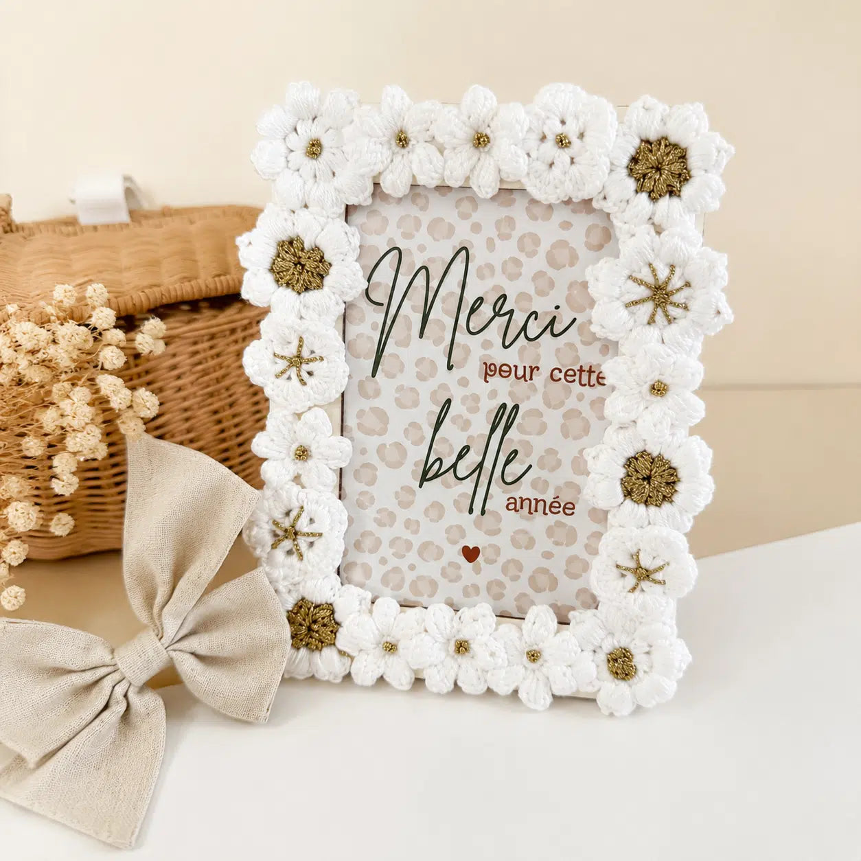 Kit Cadre fleuri "Merci"