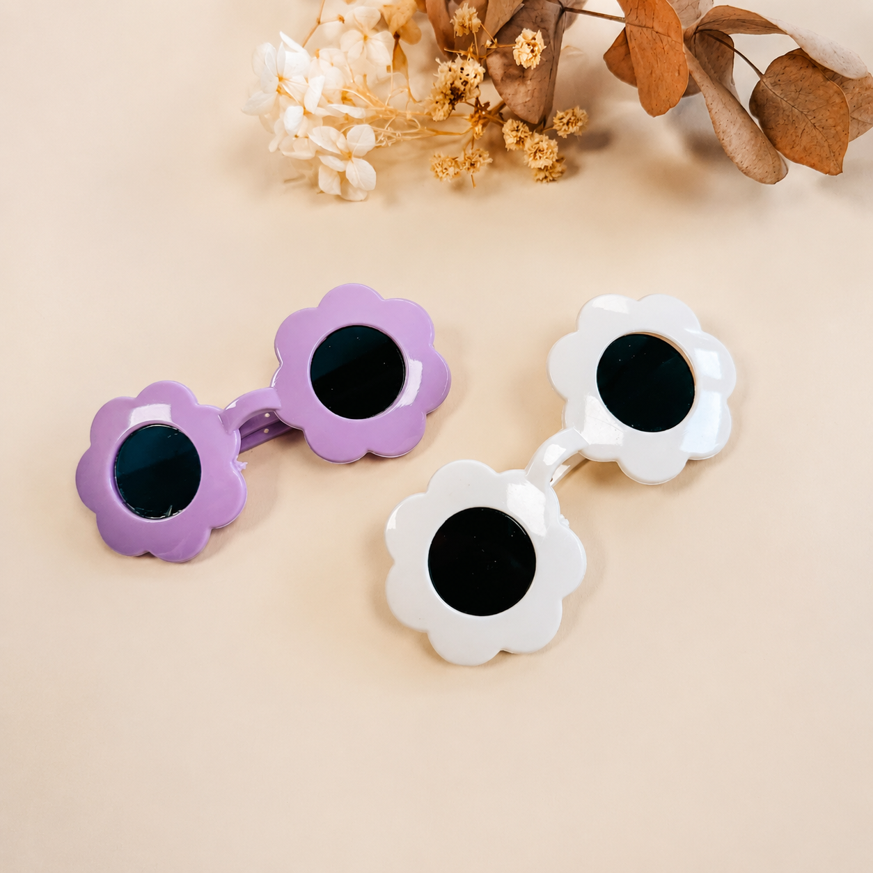 Mini paire de lunettes fleur
