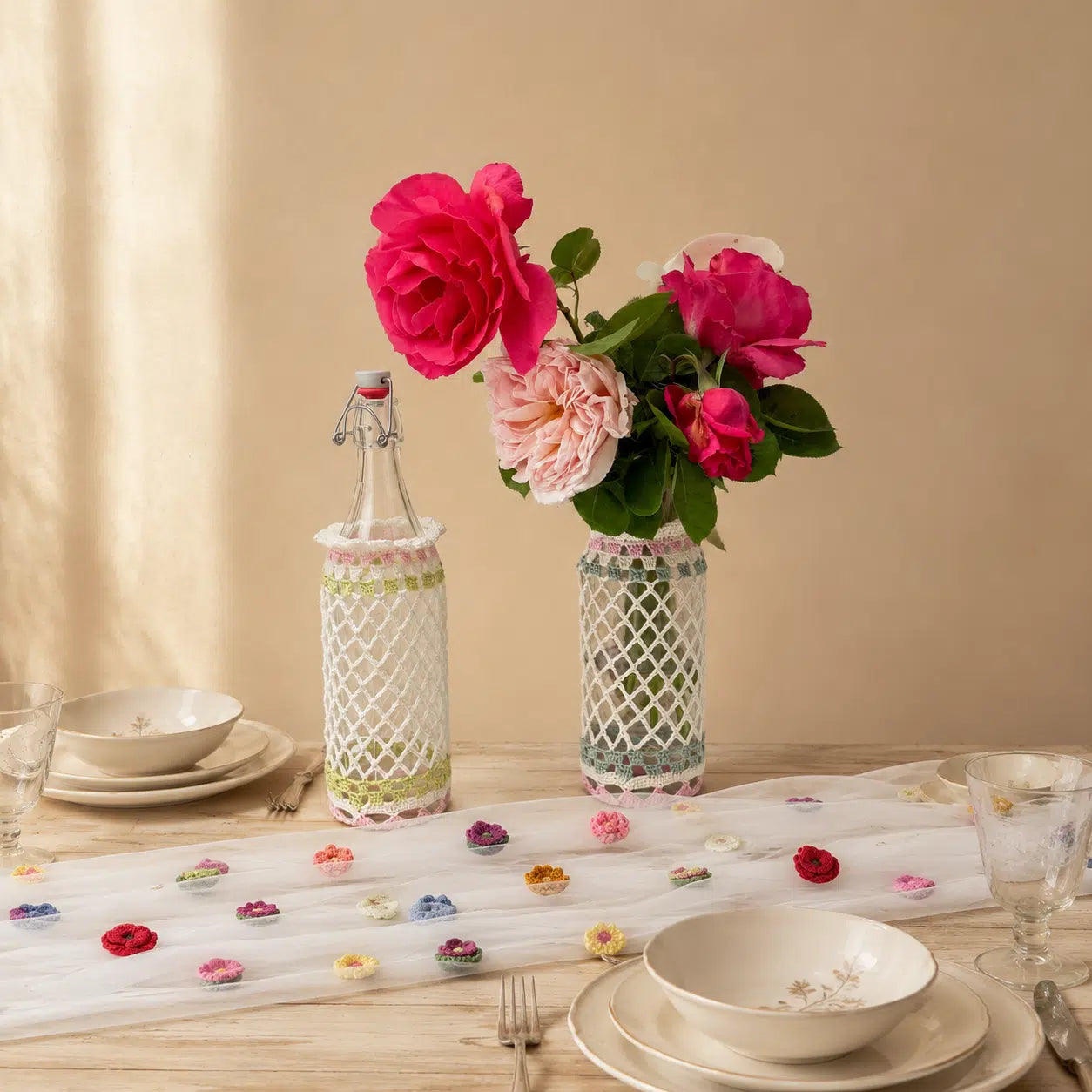 Patron de la décoration de vase (ou de bouteille)