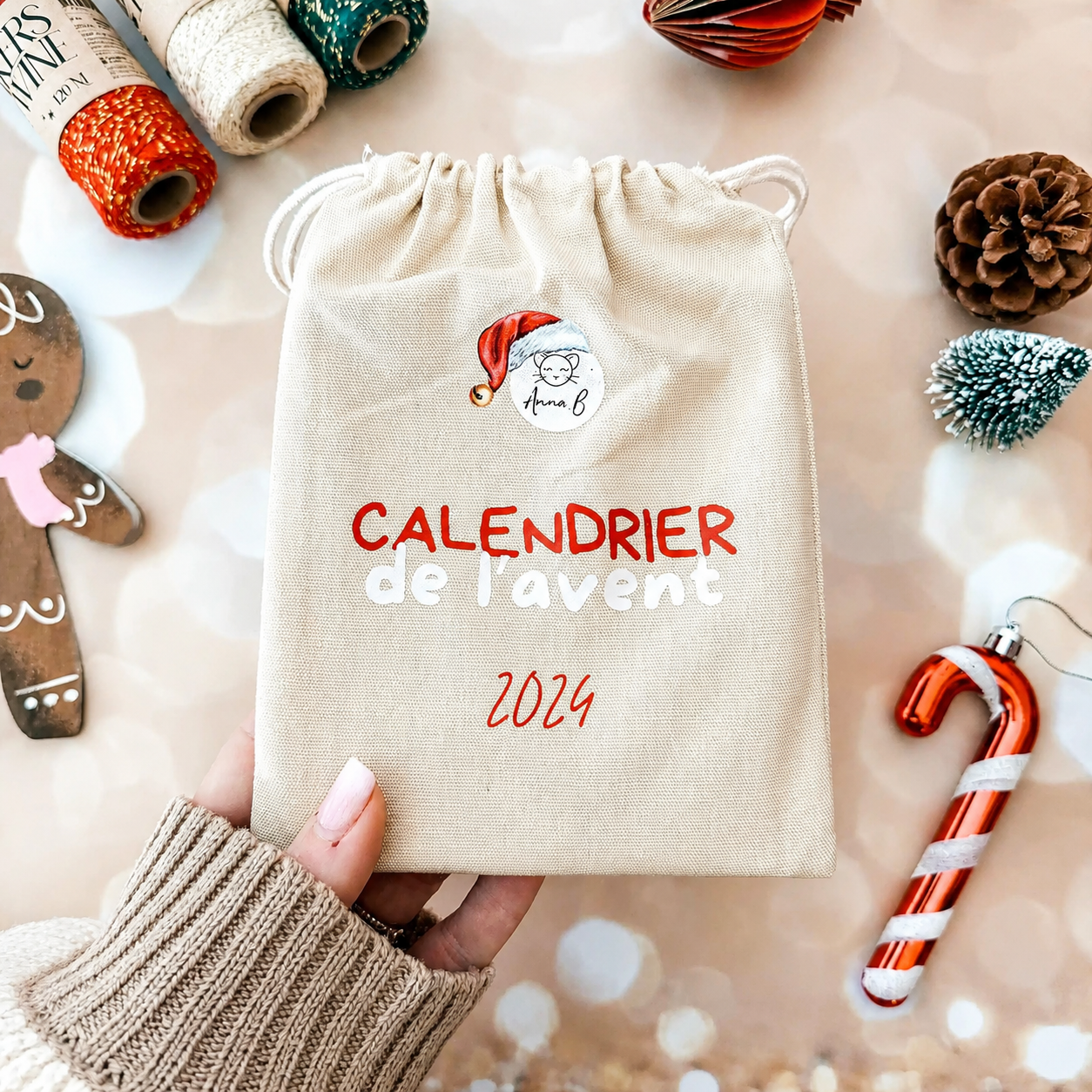Calendrier de l'avent pochon 2024