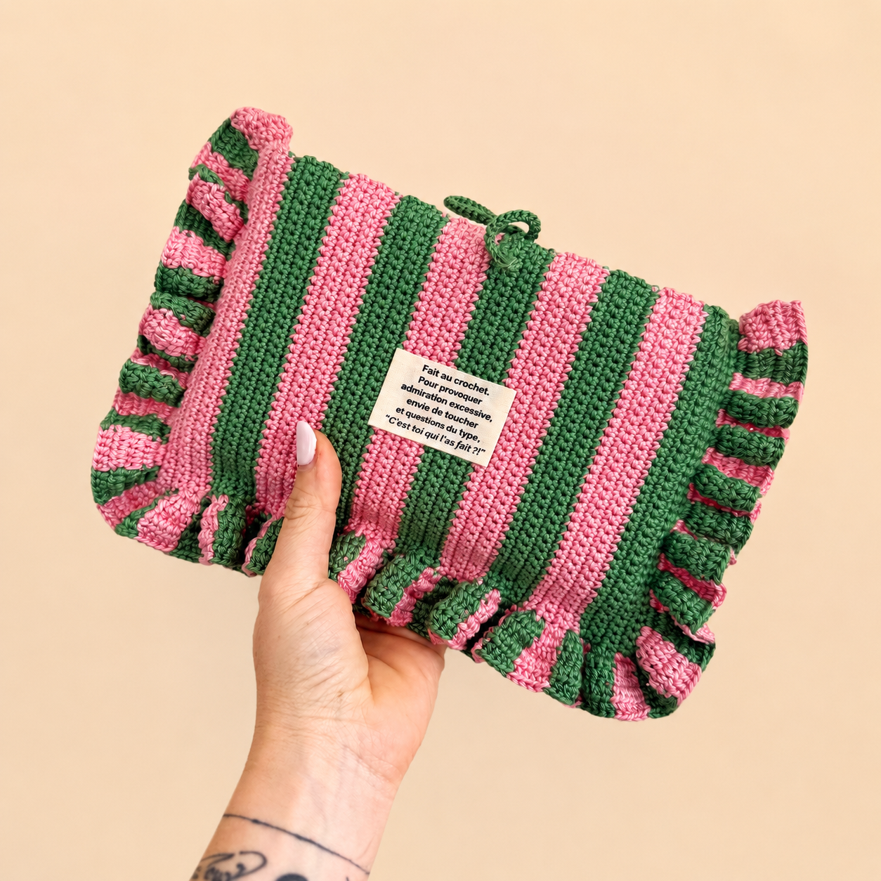 Patron de la pochette à volants