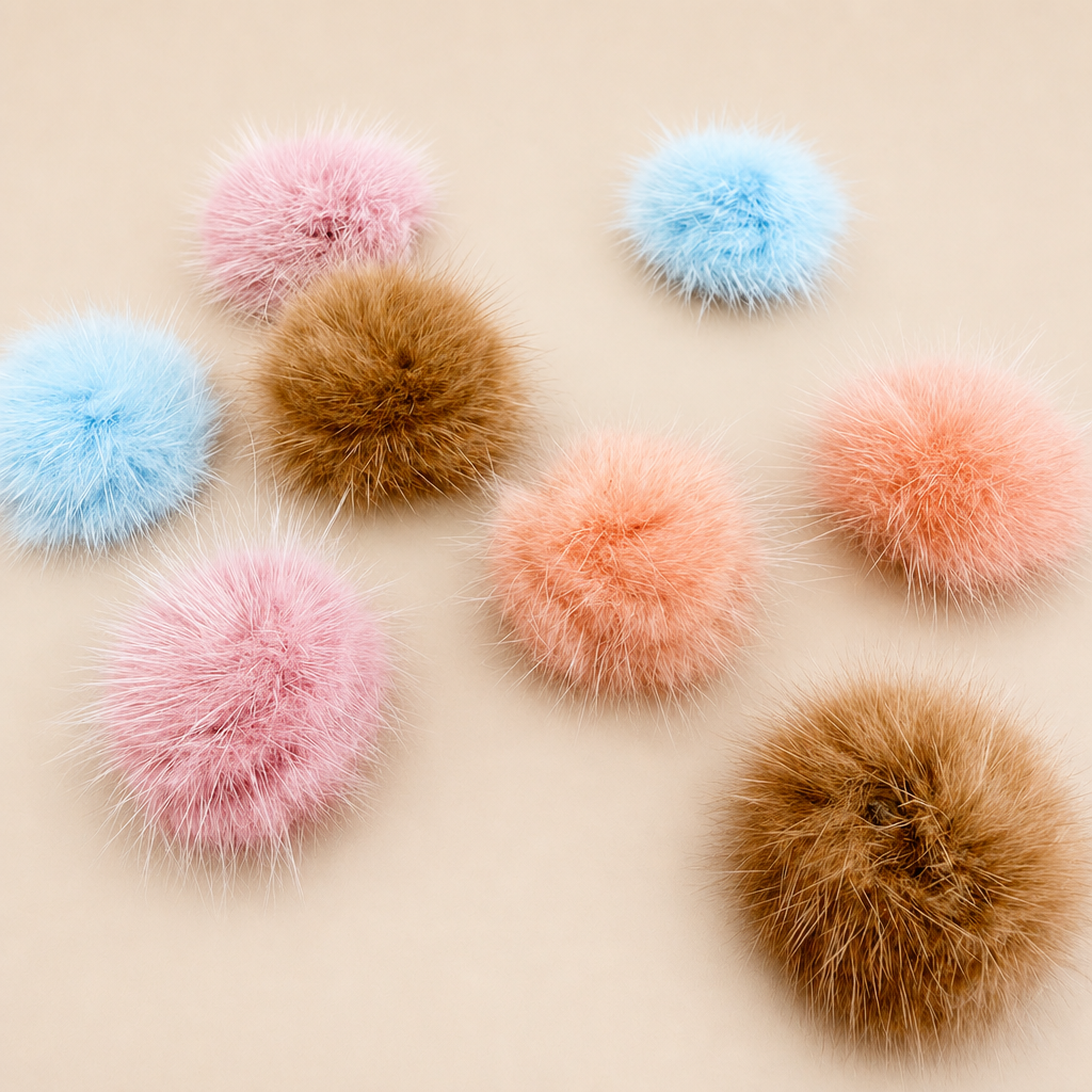 Mini pompon (fausse fourrure)