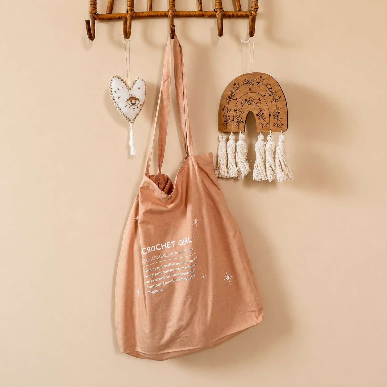 Tote Bag "crochet girl"