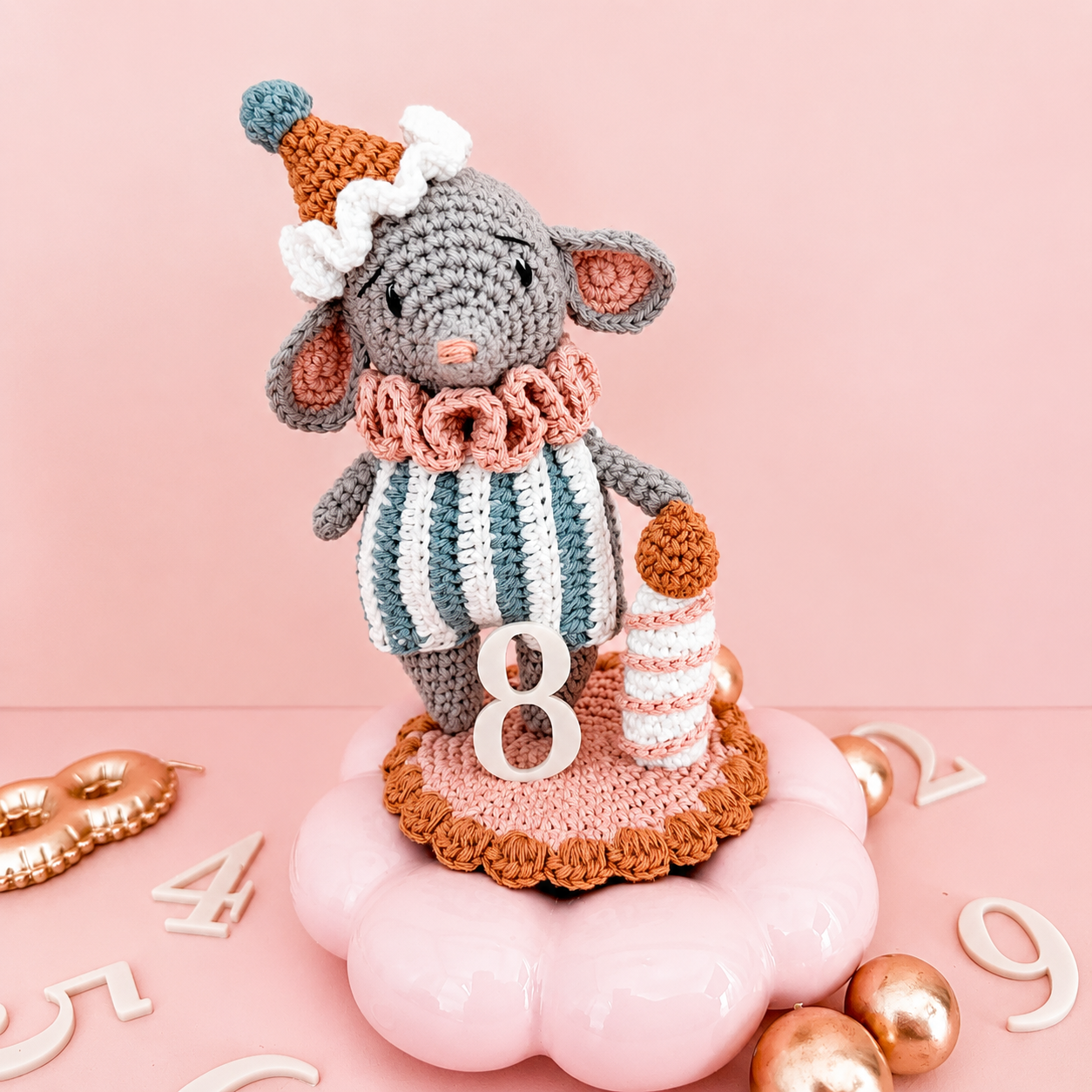 Patron de la souris d'anniversaire