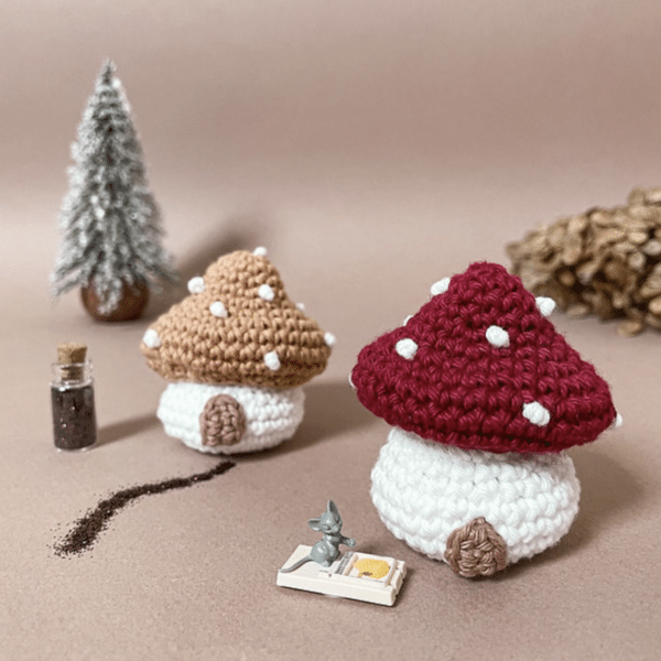 crochet, mushroom, hook, free pattern, free, pattern, patron, crochet, annab