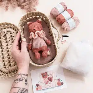 renard, couffin, annab, amigurumi, crochet, ricorumi