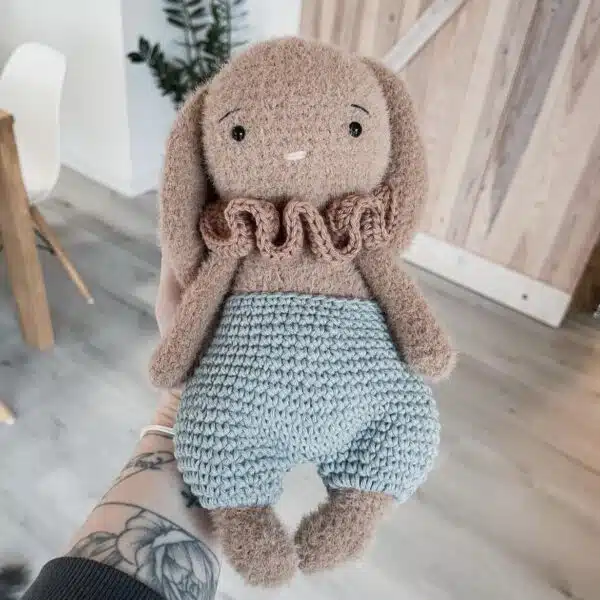 martin, lapin, rabbit, crochet, annab, amigurumi, peluche, baby