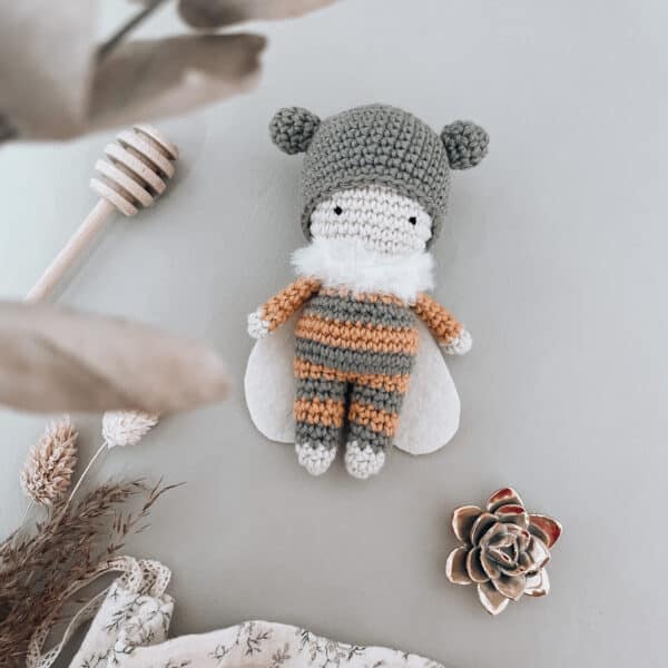 Les Mini'z l'abeille, annab, crochet, amigurumi, mini'z, abeille, bee