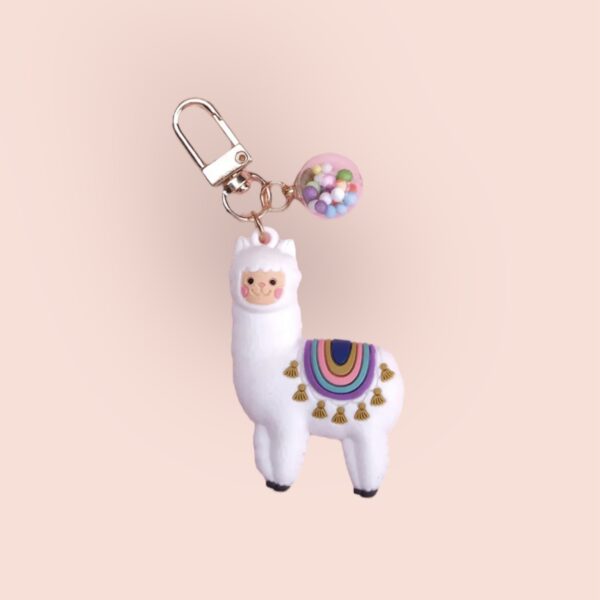 lama, annab, crochet, porte-clefs, amigurumi