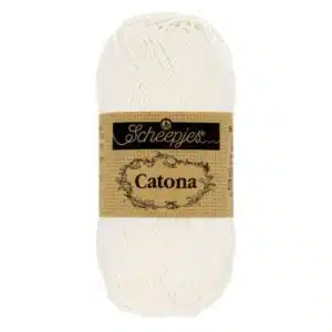 Coton Catona de Scheepjes 25g - 105 Blanc nuptial