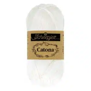 Coton Catona de Scheepjes 10g - 106 Blanche neige