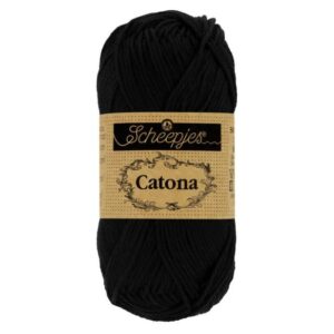 Coton Catona de Scheepjes 10g - 110 Noir