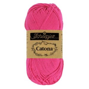 Coton Catona de Scheepjes 50g - 114 Rose choquant