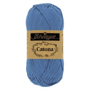 Coton Catona de Scheepjes 50g - 261 Bleu capri
