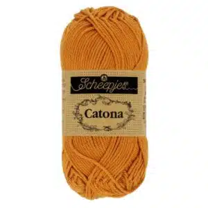 Coton Catona de Scheepjes 50g - 383 Gingembre or