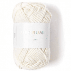 Pelote coton Ricorumi 25g - blanc cassé 002