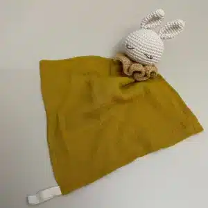 Lange pour doudou - Uni moutarde