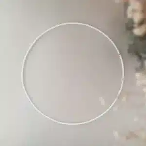 Anneau métallique - blanc