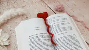 coeur, marque page, annab, crochet, amigurumi, patron gratuit, free pattern