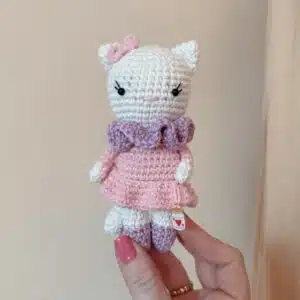 mini'z, amigurumi, annab, kit crochet, box crochet, lion, crochet chat