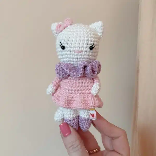 mini'z, amigurumi, annab, kit crochet, box crochet, lion, crochet chat