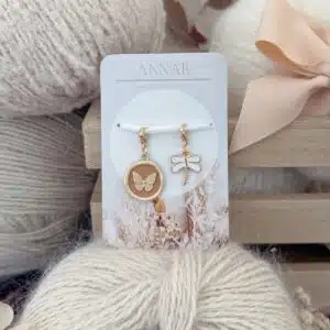 marqueur de maille, libellule, marqueur, annab, crochet, mercerie, box crochet