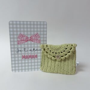 patron, couronne, printemps, annab, crochet, couronne de printemps, box crochet, kit crochet, , porte-carte, carte,