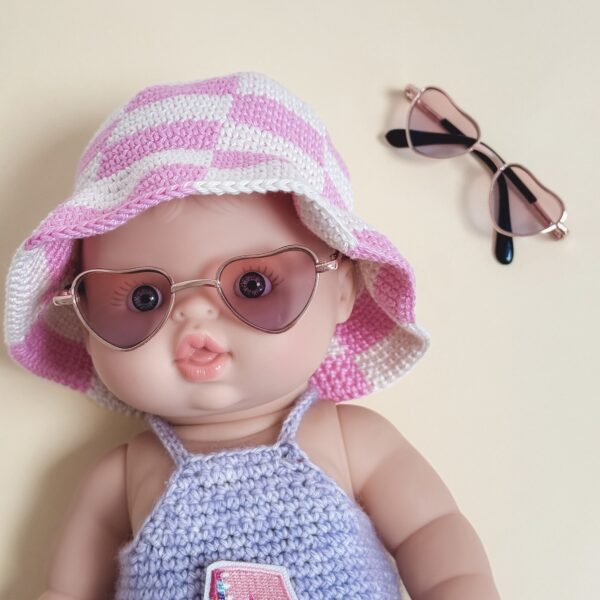 lunettes, lunette, amigurumi, mercerie, annab, poupée, crochet, box crochet, coeur