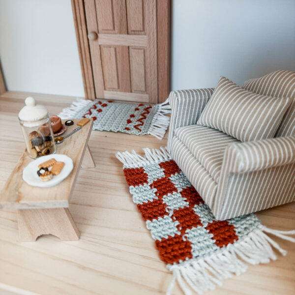 patron, annab, crochet, amigurumi, box crochet, miniature, tapis