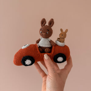 lapin, miniature, sylvanian, amigurumi, crochet, mercerie, annab