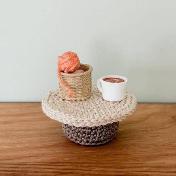 table basse en crochet