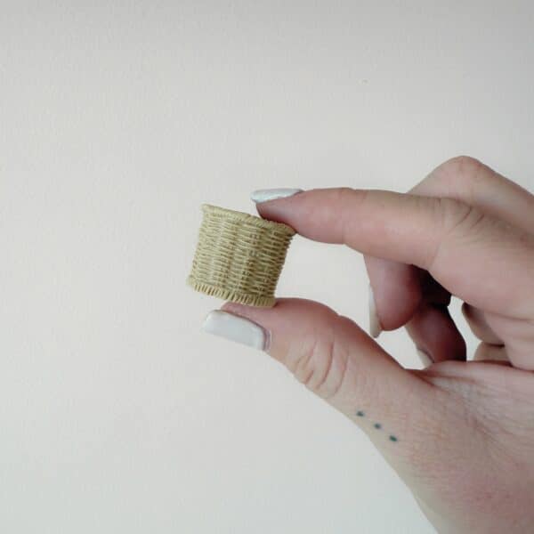 table, table basse, table crochet, annab, box crochet, mini tresor, miniature crochet, panier