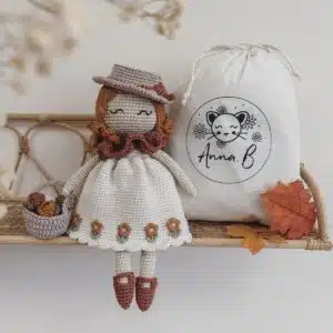 Jolly, poupée, crochet, poupée au crochet, annab, crochet, mercerie, box crochet, kit crochet, automne