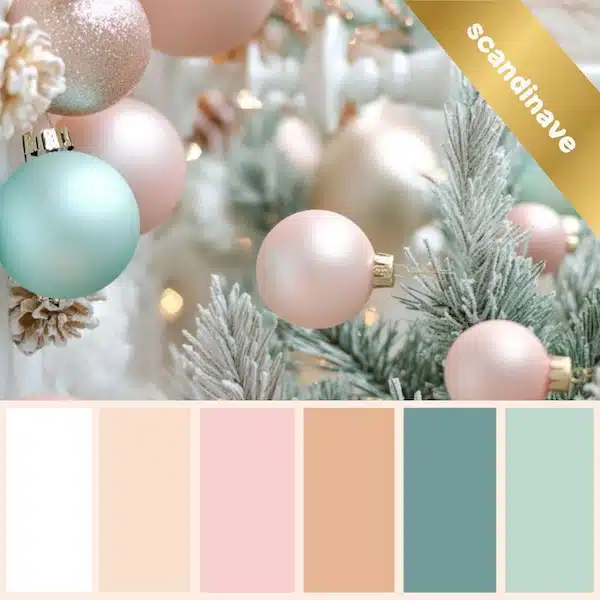 palette couleur scandinave calendrier avent