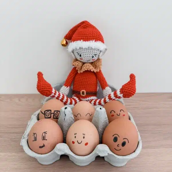 lutin farceur, noel, annab, crochet, amigurumi, noel crochet, mercerie, kit crochet, box crochet