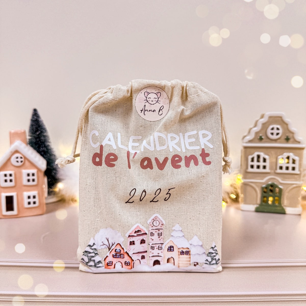 calendrier de l'avent AnnaB crochet en version pochon avec les patrons de Noel