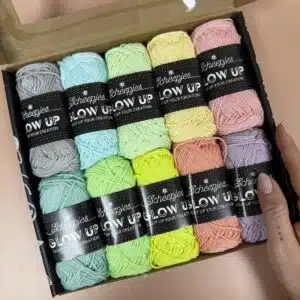 glow up, fil, laine, coton, scheepjes, mercerie, annab, fil phosphorescent, annab, annab crochet, crochet, amigurumi