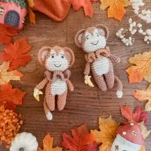 mini'z, singe, mini, crochet, annab, amigurumi, automne, mercerie, ricorumi
