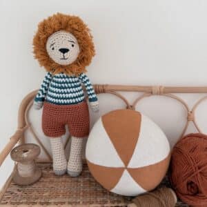 patron au crochet de l'amigurumi marceau le lion à télécharger