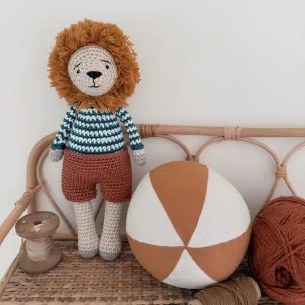 patron au crochet de l'amigurumi marceau le lion à télécharger