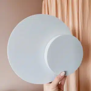 petit et grand socle en mousse pour village de noel au crochet