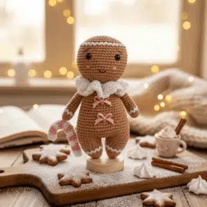joli pain d'épice au crochet de noel