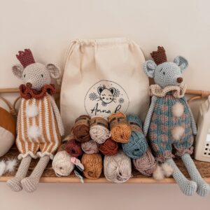 kit crochet de mini mousse la grande souris